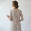 Vintage Style Long Sleeves Lace Wedding Dress  #1258