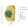 FLAMBOYANT Bling Metal Watch and Bracelet| 5302922