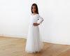 Mini Me Collection Ivory Wedding Train Dress   #1162