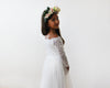 Mini Me Collection Ivory Wedding Train Dress   #1162