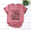 Leggings Leaves And Lattes Please T-shirt