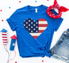 USA Flag Heart T-shirt