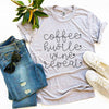 Coffee Hustle Wine Repeat T-shirt