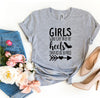 Girls Who Can Run In Heels T-shirt