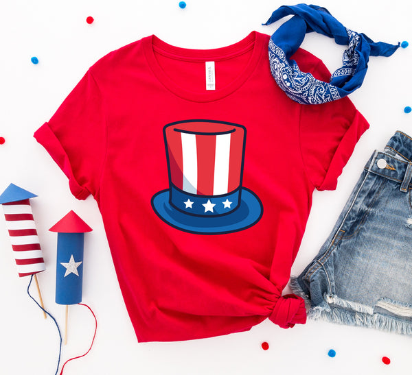 4th of July Hat T-shirt