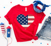 USA Flag Heart T-shirt