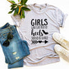 Girls Who Can Run In Heels T-shirt