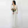 Curve & Plus Size Ivory Wedding Dress With Pockets  #1266
