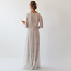 Vintage Style Long Sleeves Lace Wedding Dress  #1258