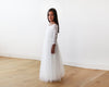 Mini Me Collection Ivory Wedding Train Dress   #1162